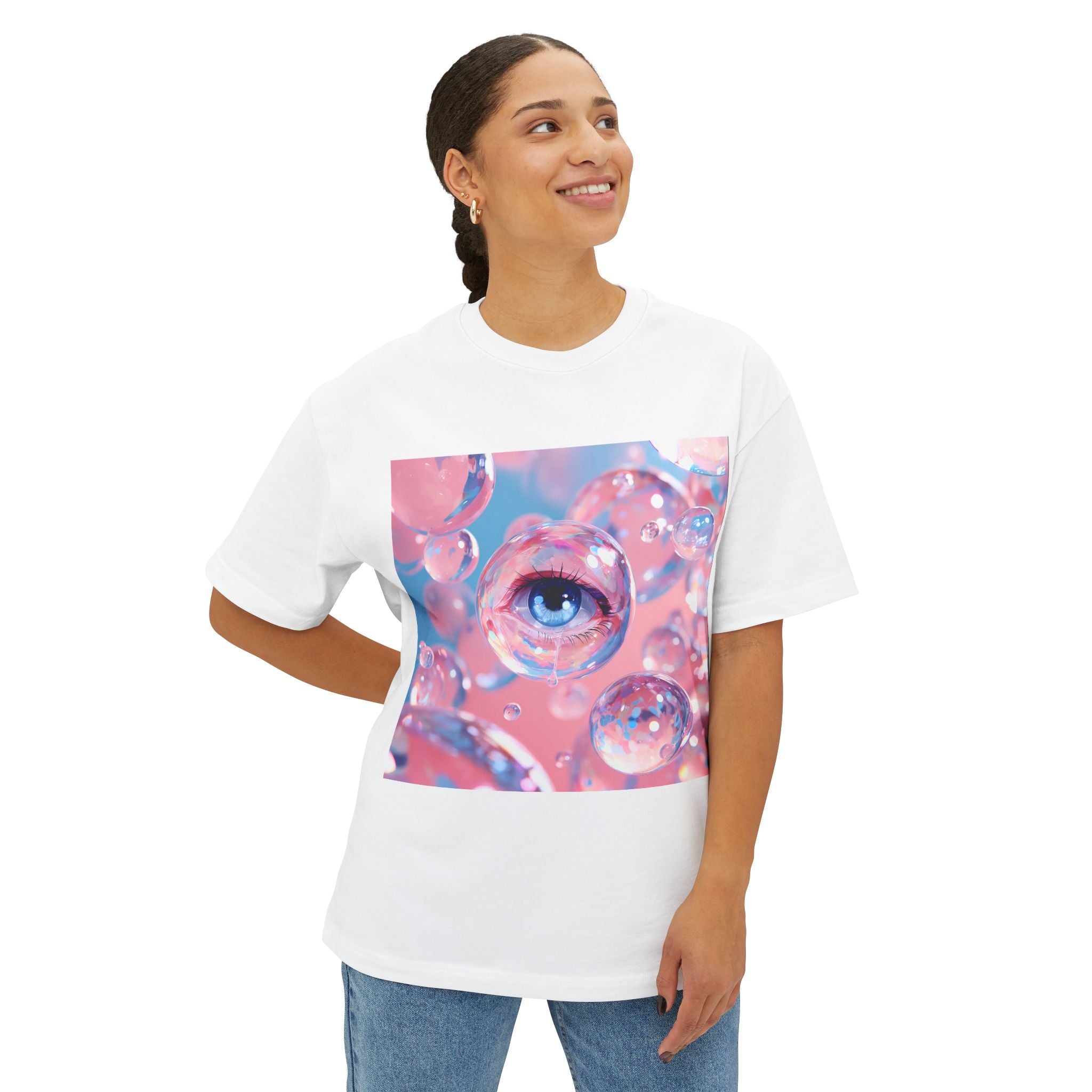 Eyedrops T-Shirt - Unisex Oversized Boxy Tee