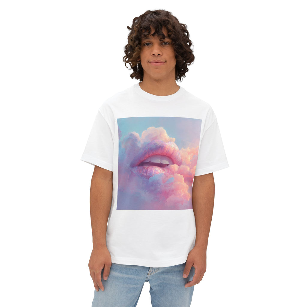 Dreamy Lips Boxy Tee - Oversized Unisex Shirt