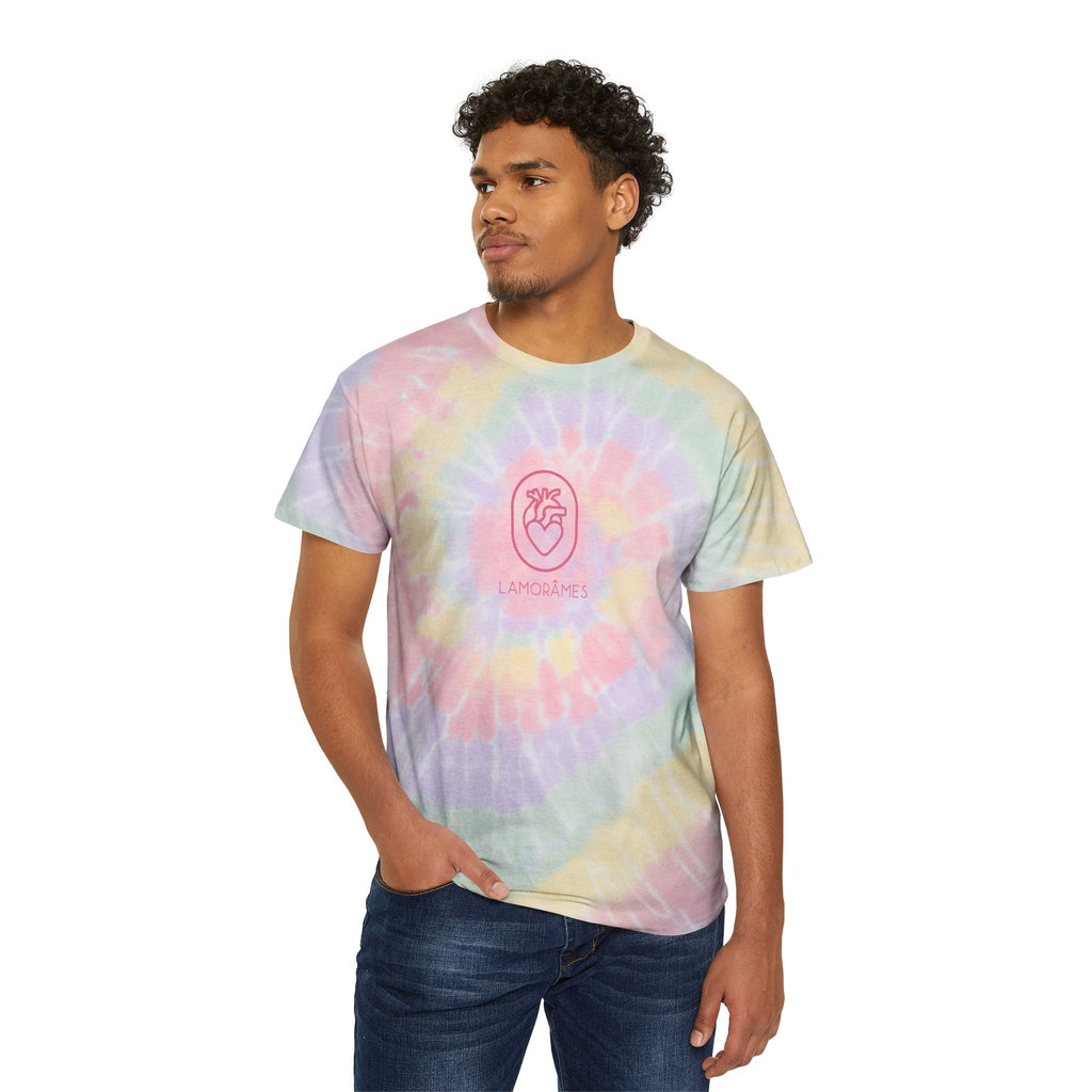 Tie-Dye love Tee, Spiral Pink Love T-shirt
