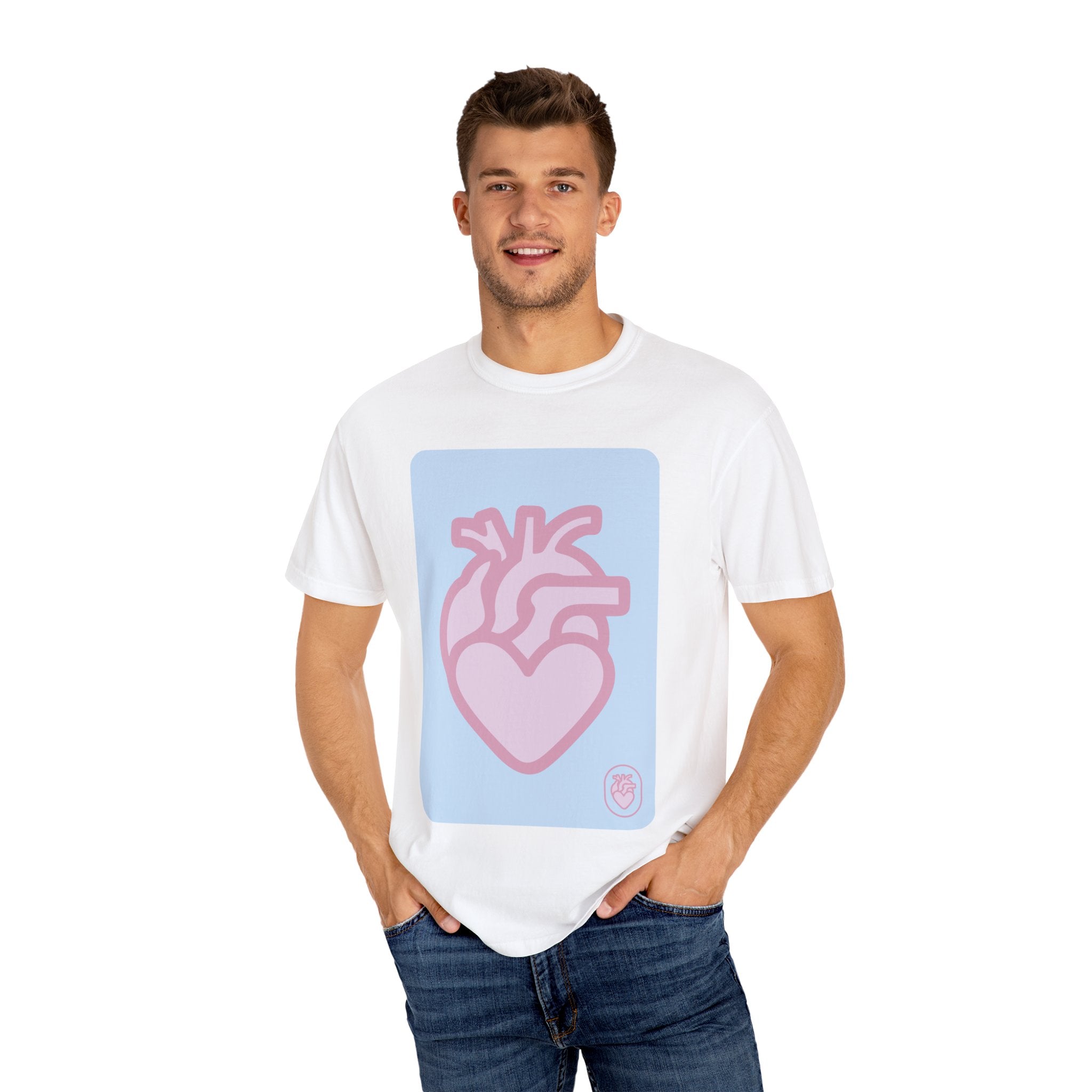 heart card - front -Heartfelt Unisex T-Shirt,