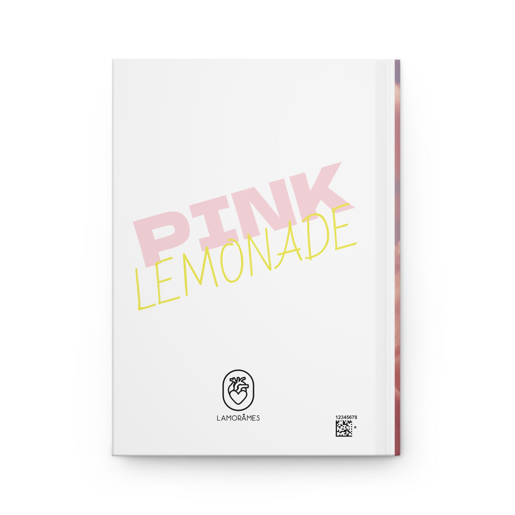 Pink Lemonade Hardcover Journal, Aesthetic Notebook